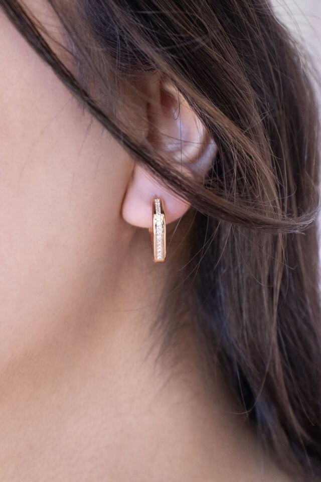 0.20 Ct Tasarım Pırlanta Küpe