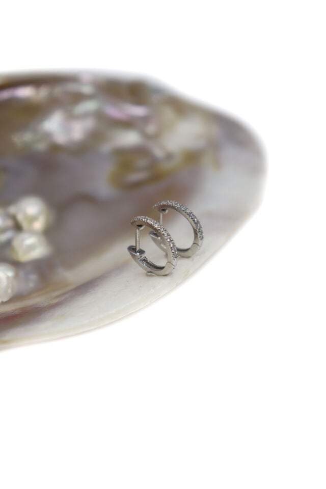 0.15 Ct Tasarım Pırlanta Halka Küpe