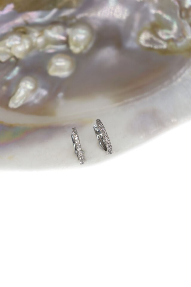 0.15 Ct Tasarım Pırlanta Halka Küpe