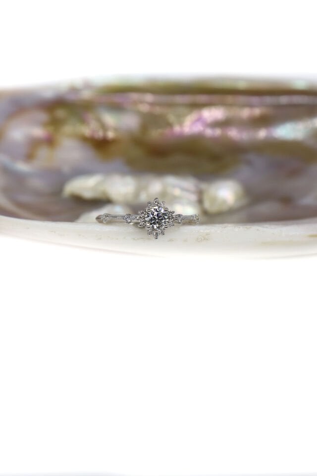 0.45 Ct Lotus Pırlanta Yüzük