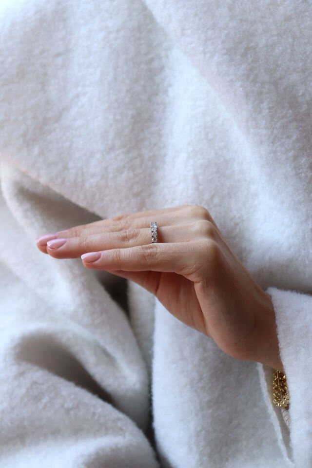 1.30 Ct Yarımtur Pırlanta Yüzük