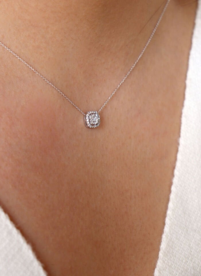 0.20 Ct Pırlanta Coronet Kolye