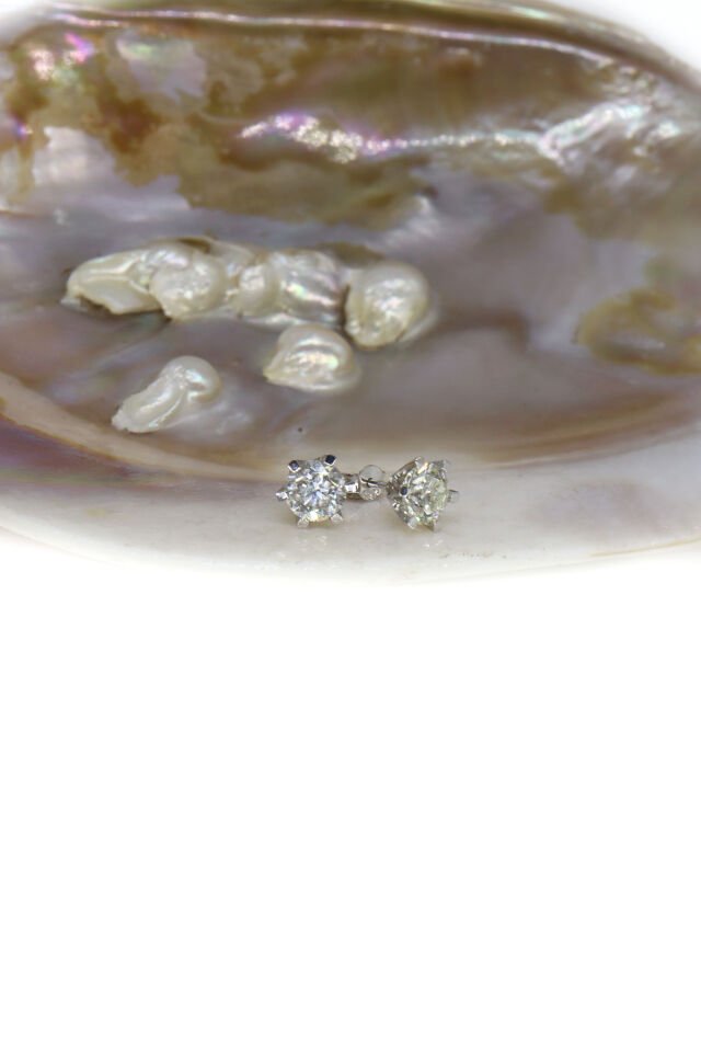 1.80 Ct Pırlanta Tektaş Küpe