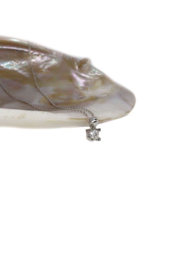 0.50 Ct Pırlanta Tektaş Kolye