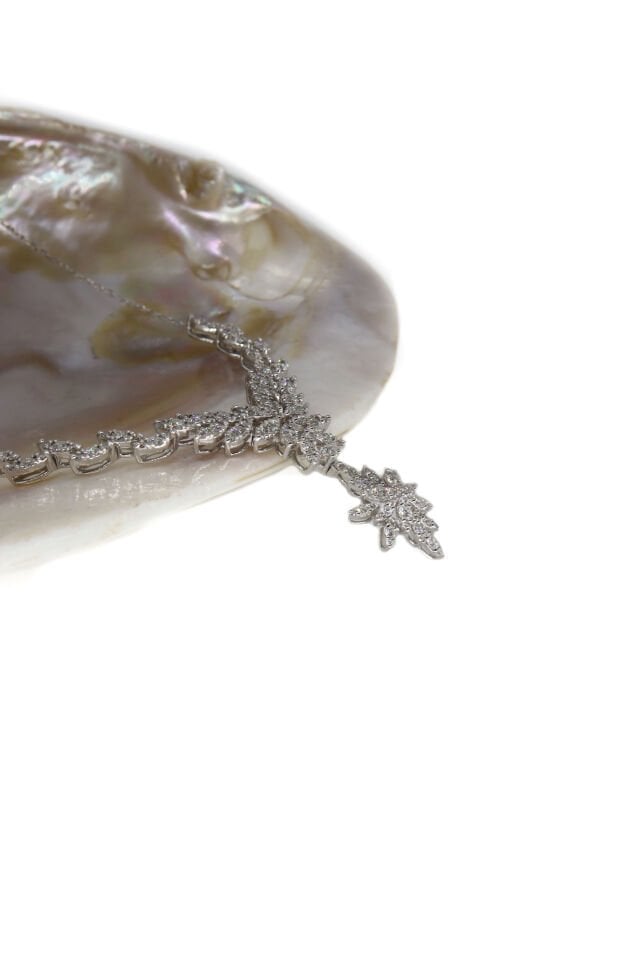 1.40 Ct Tasarım Pırlanta Çiçek Kolye