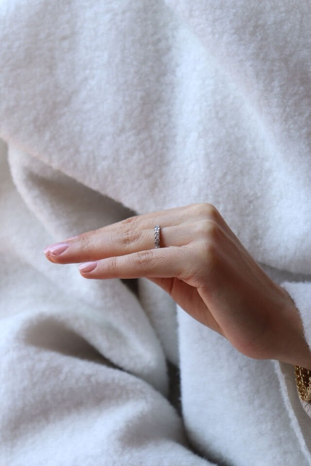0.50 Ct Yarımtur Pırlanta Yüzük