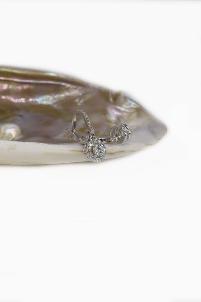 0.90 Ct Tiffany Pırlanta Küpe Sallantılı