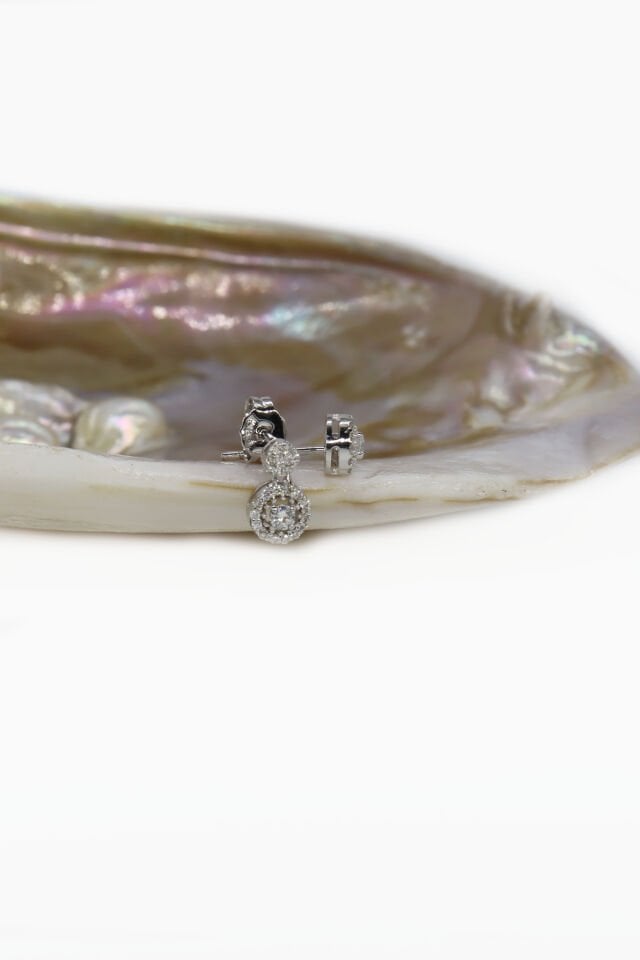 0.25 CT Minimal Tiffany Küpe