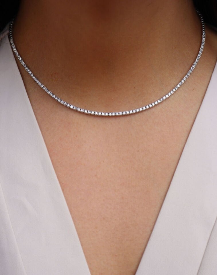 2.50 Ct Yarım Suyolu Pırlanta Gerdanlık