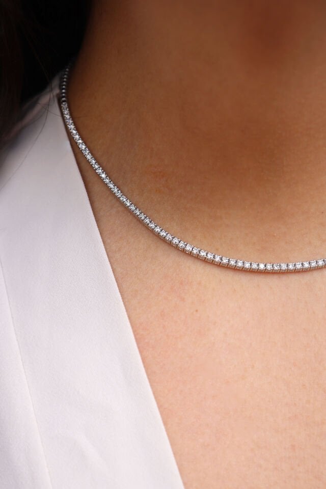 2.50 Ct Yarım Suyolu Pırlanta Gerdanlık