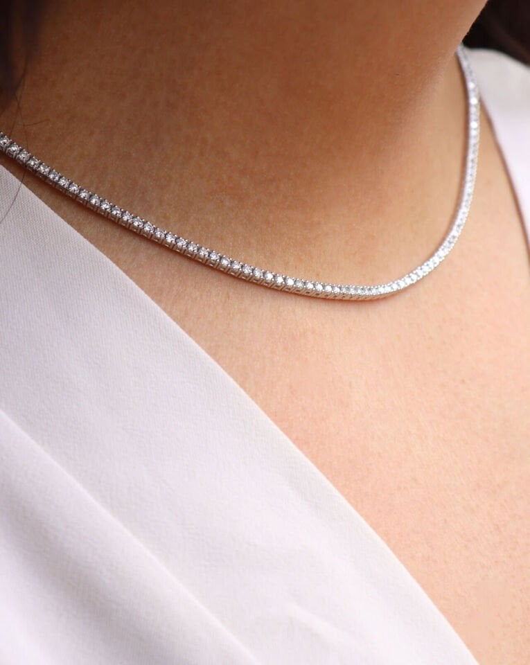 2.50 Ct Yarım Suyolu Pırlanta Gerdanlık