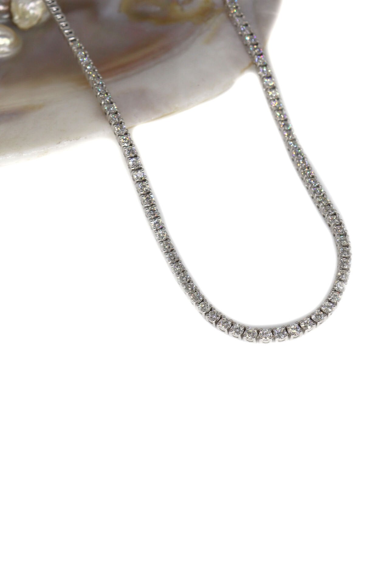 4.58 Ct Yarım Suyolu Pırlanta Kolye