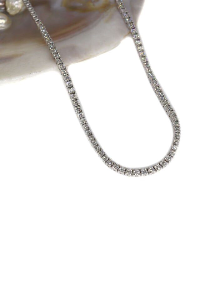 4.58 Ct Yarım Suyolu Pırlanta Kolye
