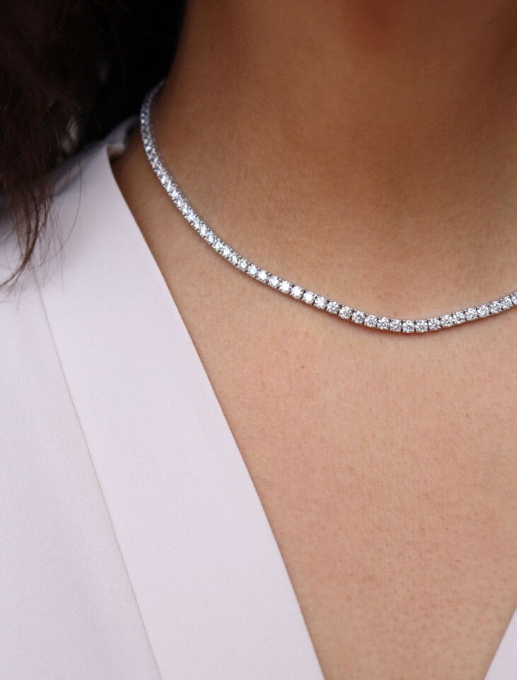 13 Ct Suyolu Pırlanta Gerdanlık