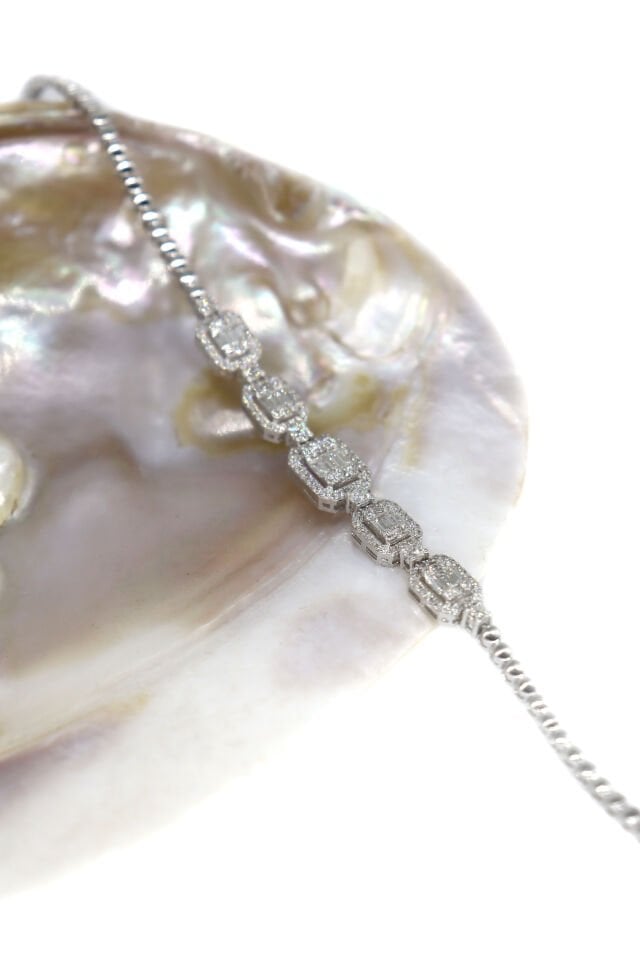 1.50 Ct Baget Pırlanta Bileklik