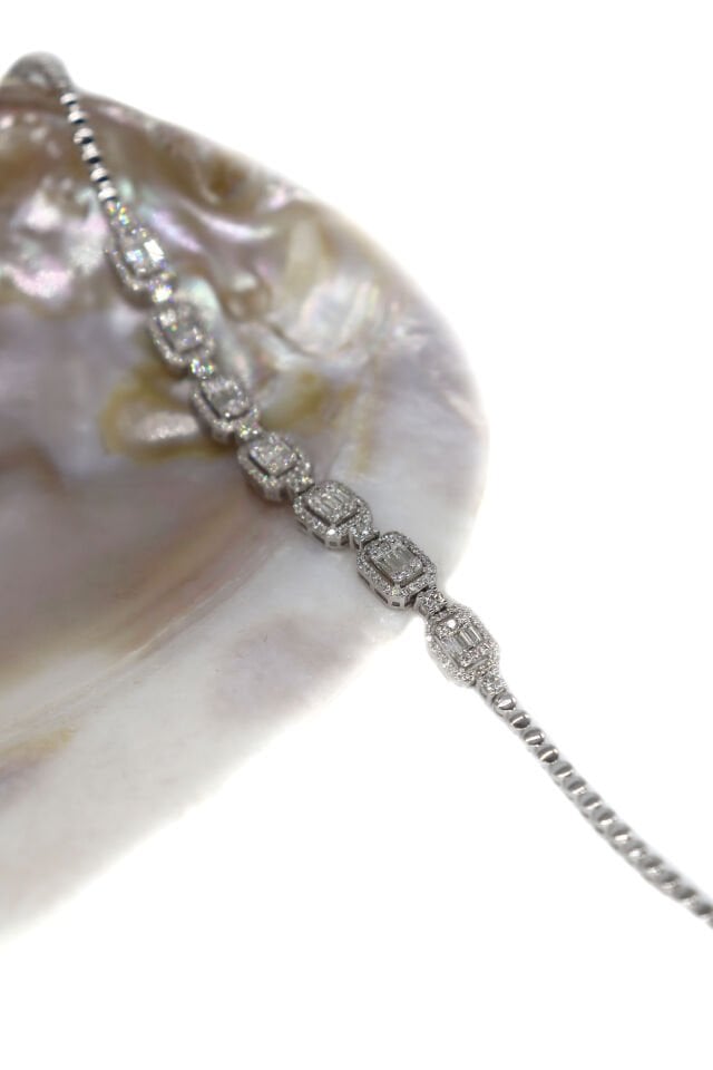 1.35 Ct Baget Pırlanta Bileklik