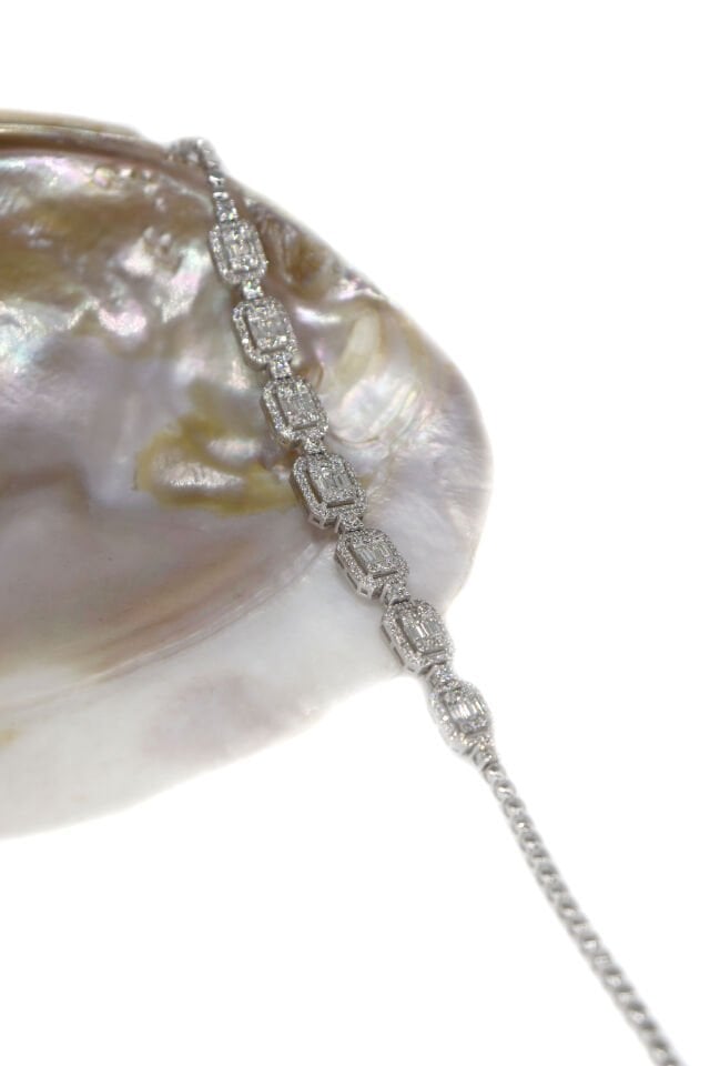 1.80 Ct Baget Pırlanta Bileklik