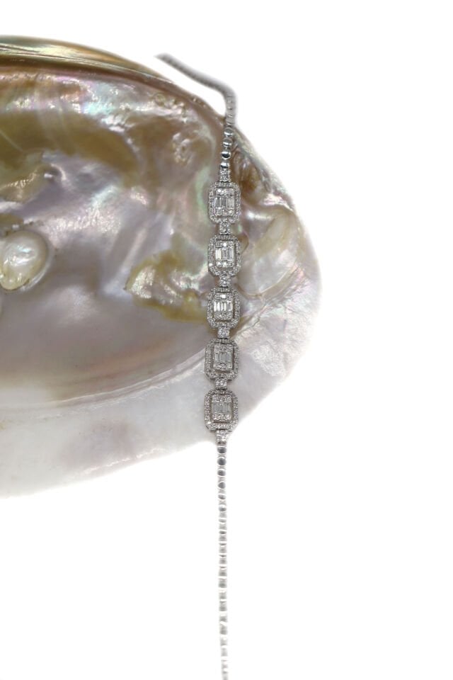 1.40 Ct Baget Pırlanta Bileklik