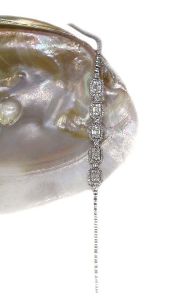 1.40 Ct Baget Pırlanta Bileklik
