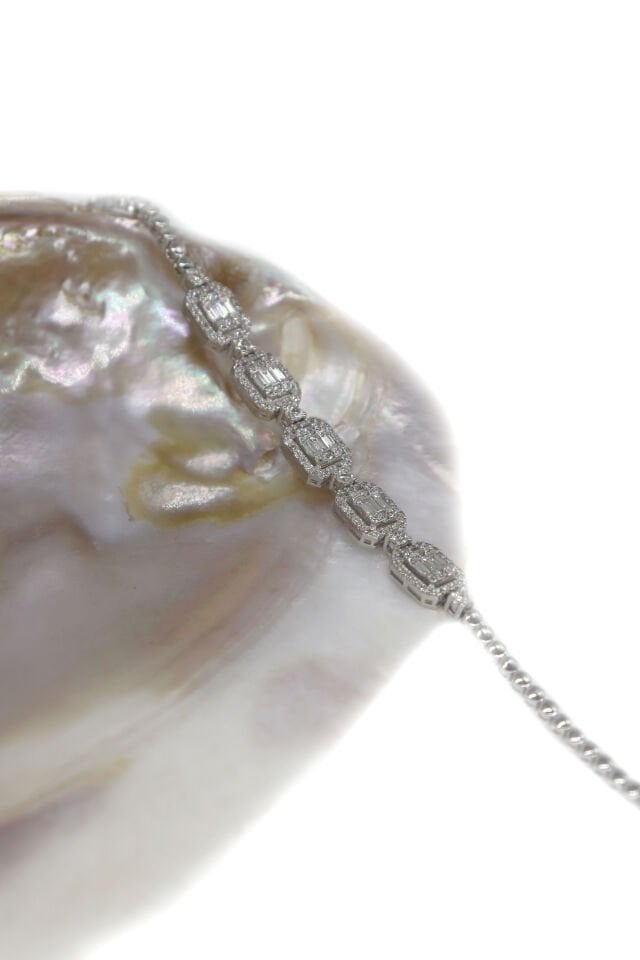 1.40 Ct Baget Pırlanta Bileklik