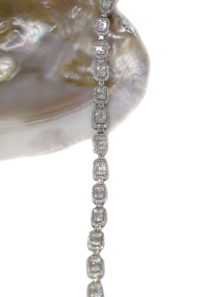 4.45 Ct Baget Pırlanta Bileklik