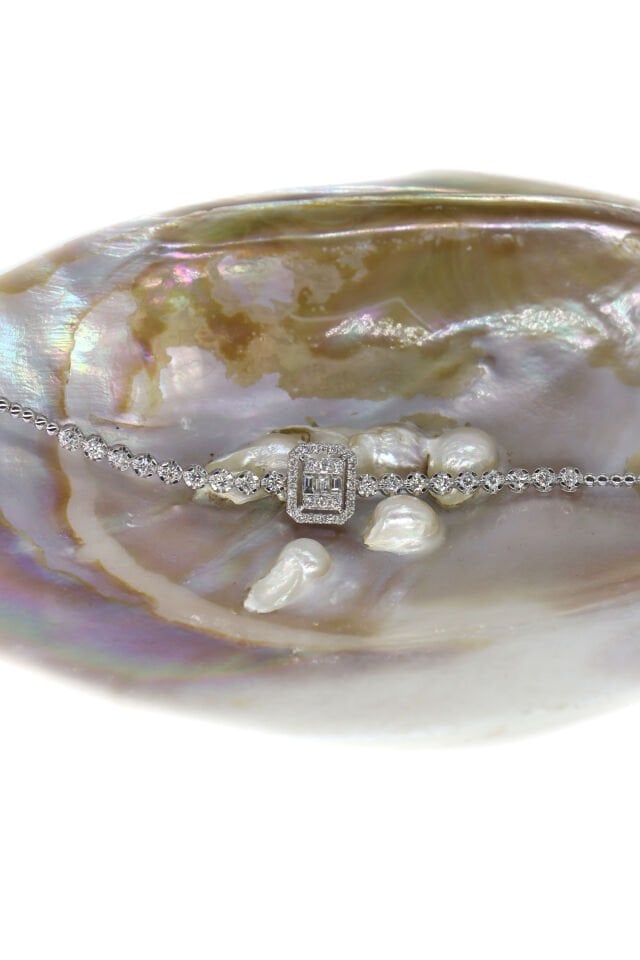 1.50 Ct Baget Pırlanta Bileklik