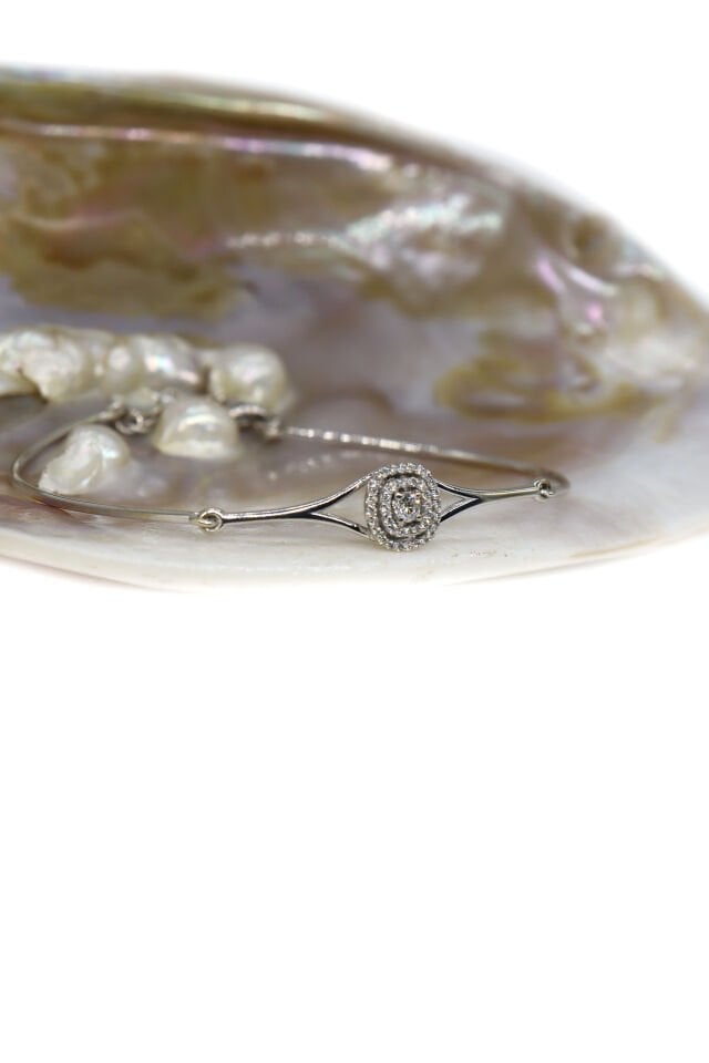 0.25 Ct Baget Pırlanta Kelepçe