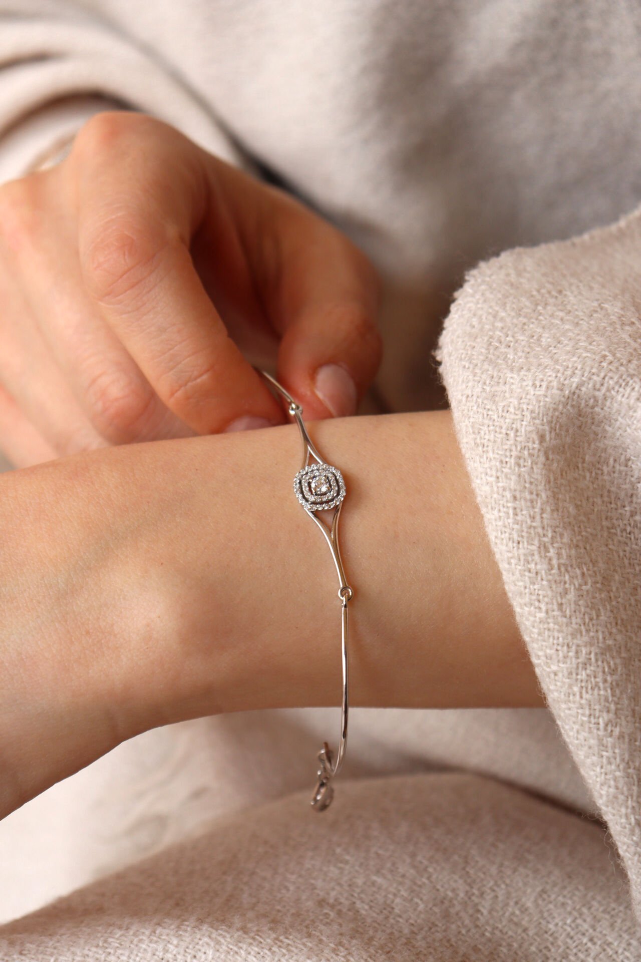 0.25 Ct Tasarım Pırlanta Bileklik