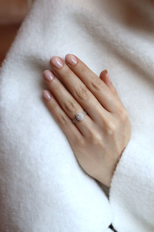 0.40 Ct Oval Coronet Pırlanta Yüzük