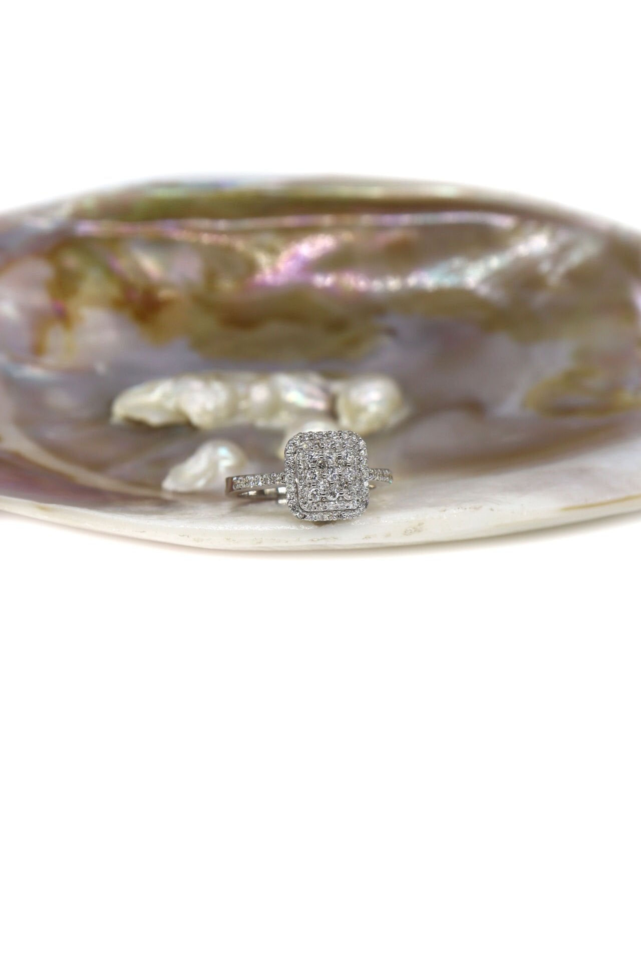 0.55 Ct Kare Coronet Pırlanta Yüzük