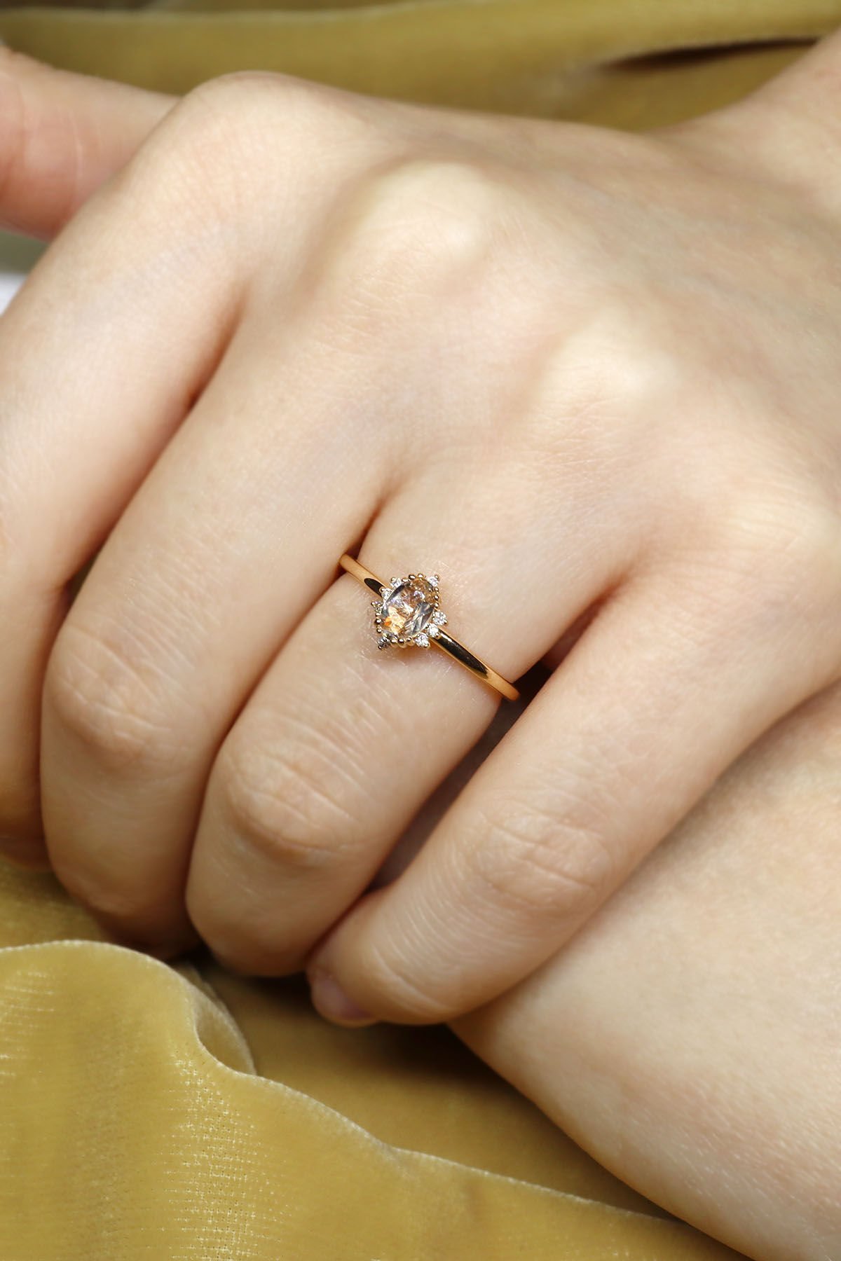 Diana Morganite & Pırlanta Yüzük