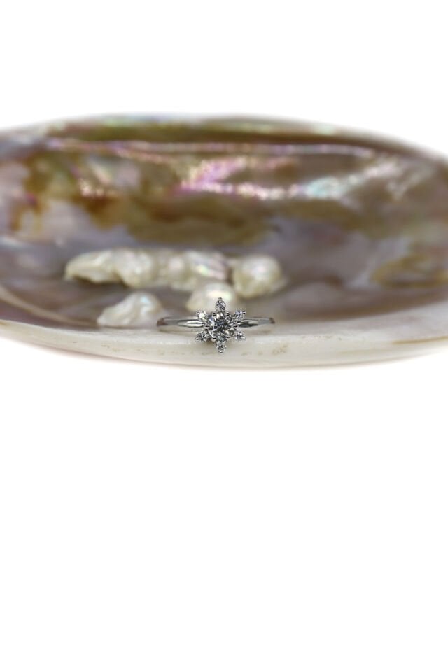 0.60 Ct Lotus Pırlanta Yüzük