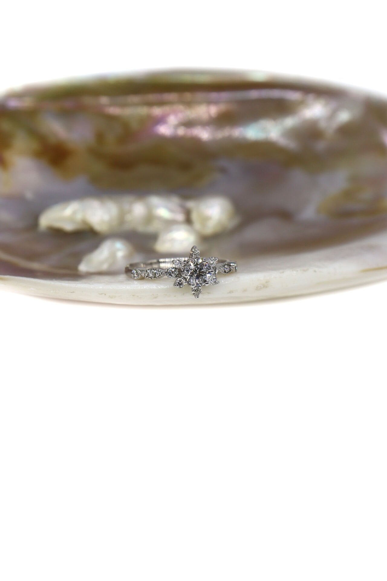 0.45 Ct Lotus Pırlanta Yüzük
