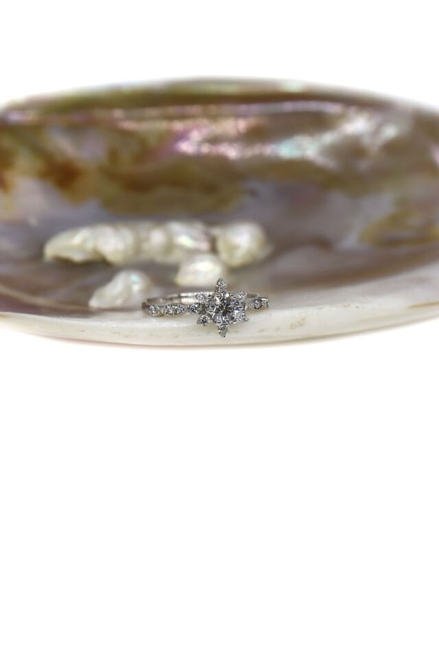 0.45 Ct Lotus Pırlanta Yüzük