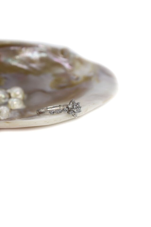 0.45 Ct Lotus Pırlanta Yüzük