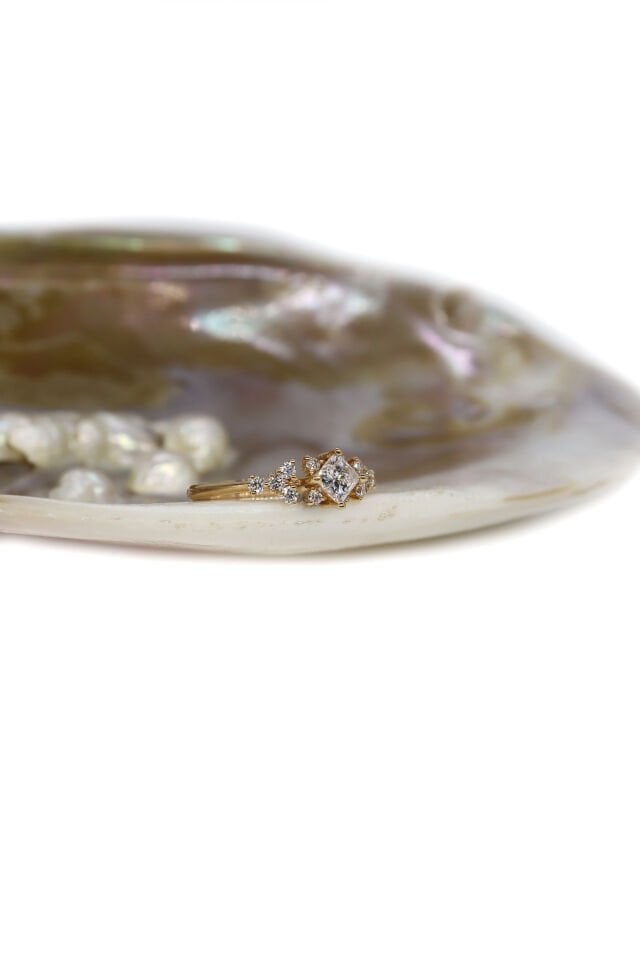 0.70 Ct Prenses Pırlanta Yüzük