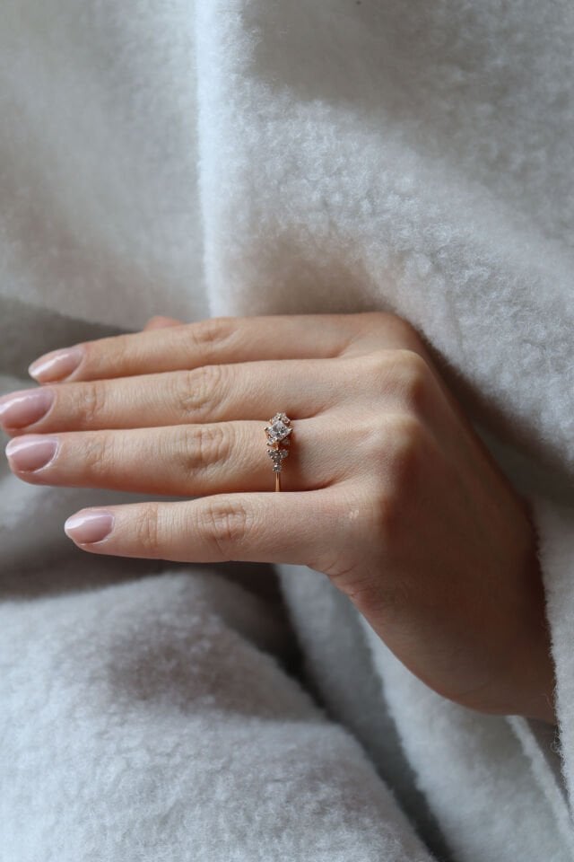 0.70 Ct Prenses Pırlanta Yüzük