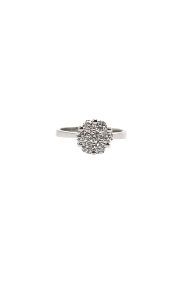 0.60 ct Coronet Pırlanta Yüzük Beyaz Altın - 14