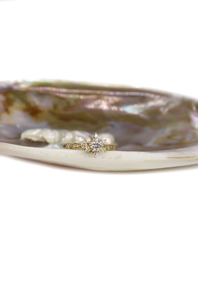 0.50 Ct Lotus Pırlanta Yüzük