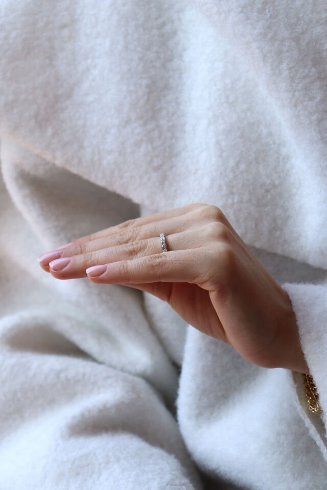 0.35 Ct Yarımtur Pırlanta Yüzük