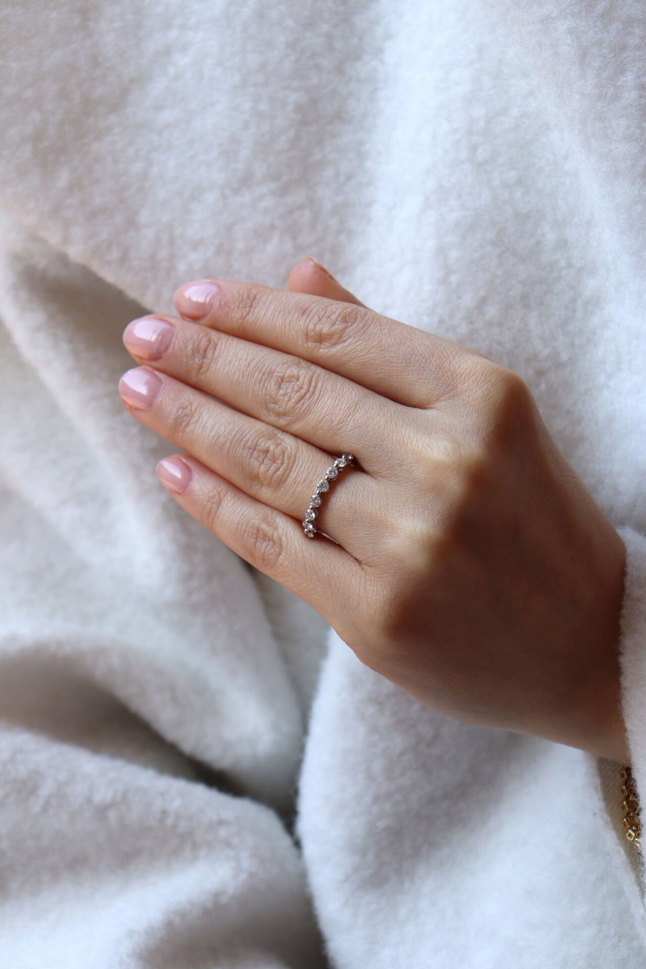 0.60 Ct Yarımtur Pırlanta Yüzük