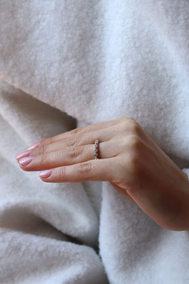 0.60 Ct Yarımtur Pırlanta Yüzük