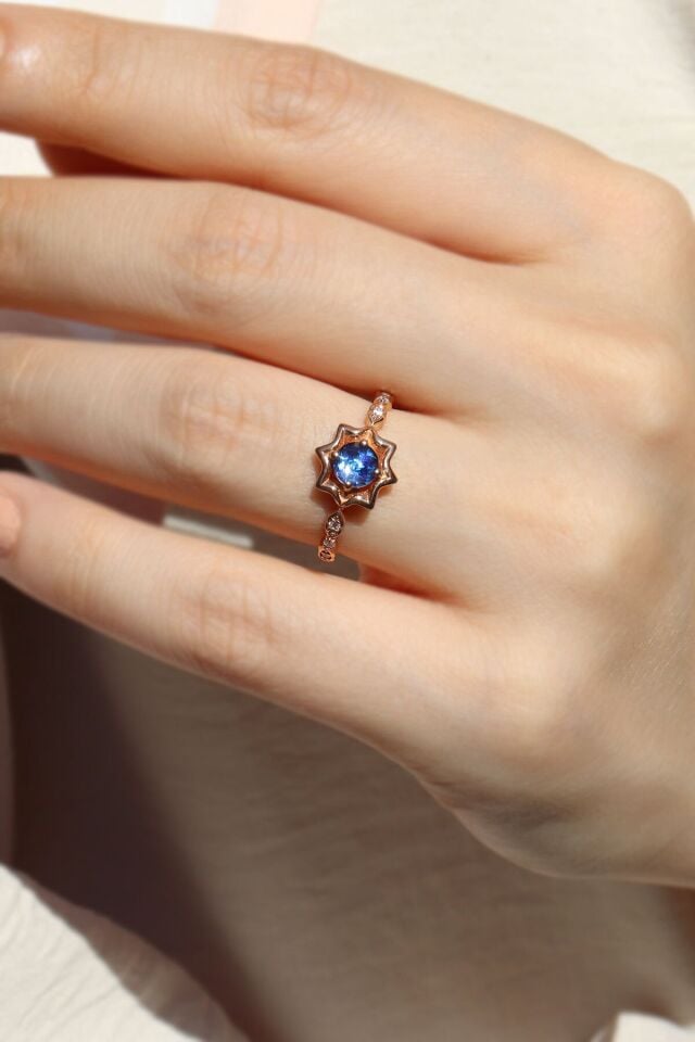 Vintage Opal & Pırlanta Yüzük