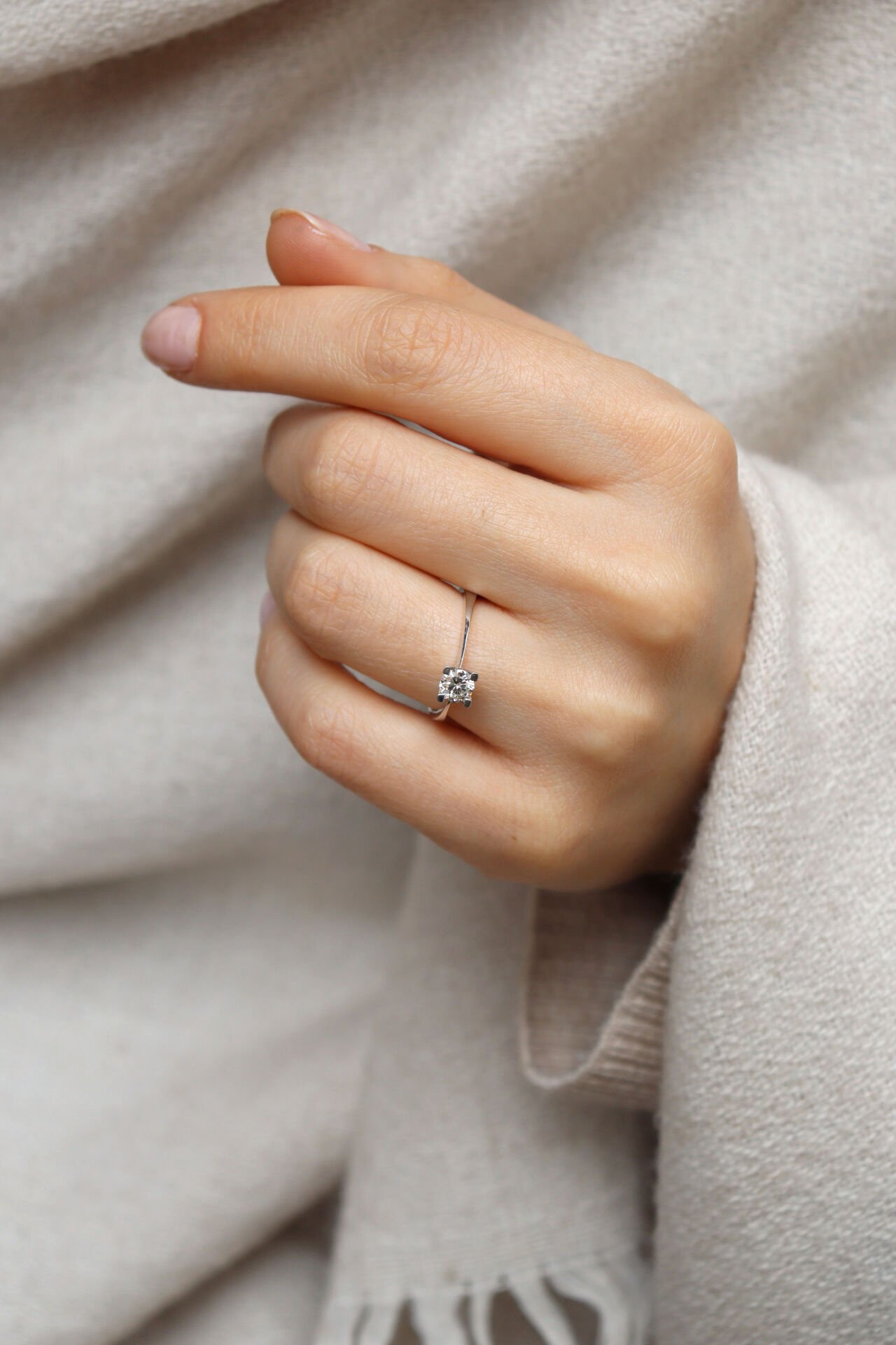 0.40 Ct Tektaş Pırlanta Yüzük