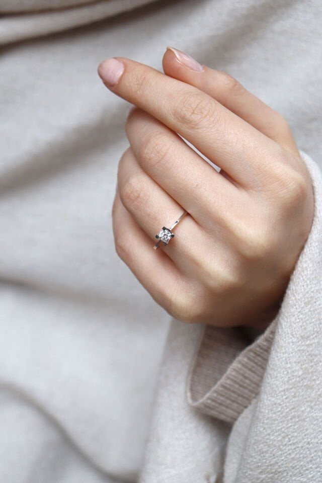 0.50 Ct Tektaş Pırlanta Yüzük