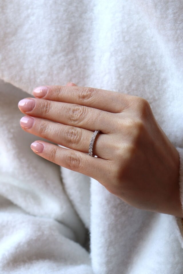 0.90 Ct Yarımtur Pırlanta Yüzük