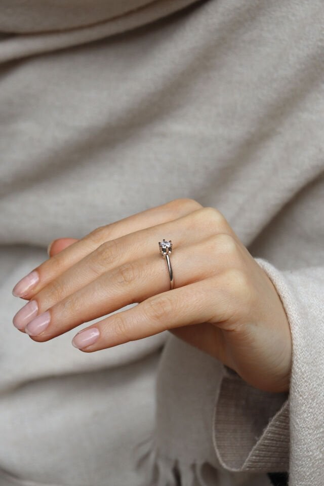 0.61 Ct Tektaş Pırlanta Yüzük