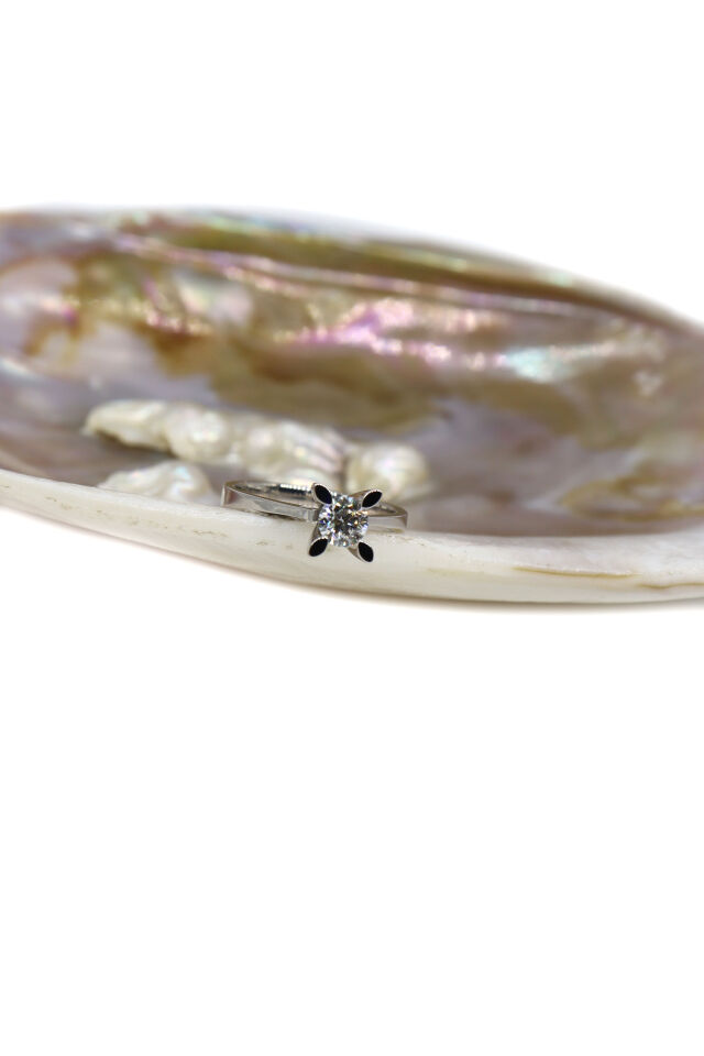 0.50 Ct Yarımtur Pırlanta Yüzük