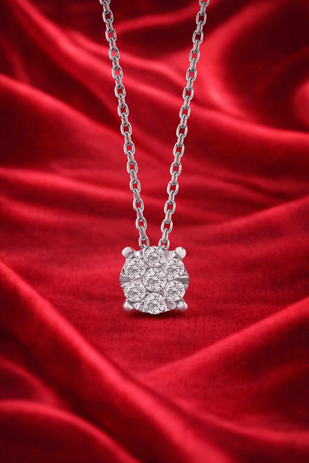 0.20 ct Pırlanta Coronet Kolye