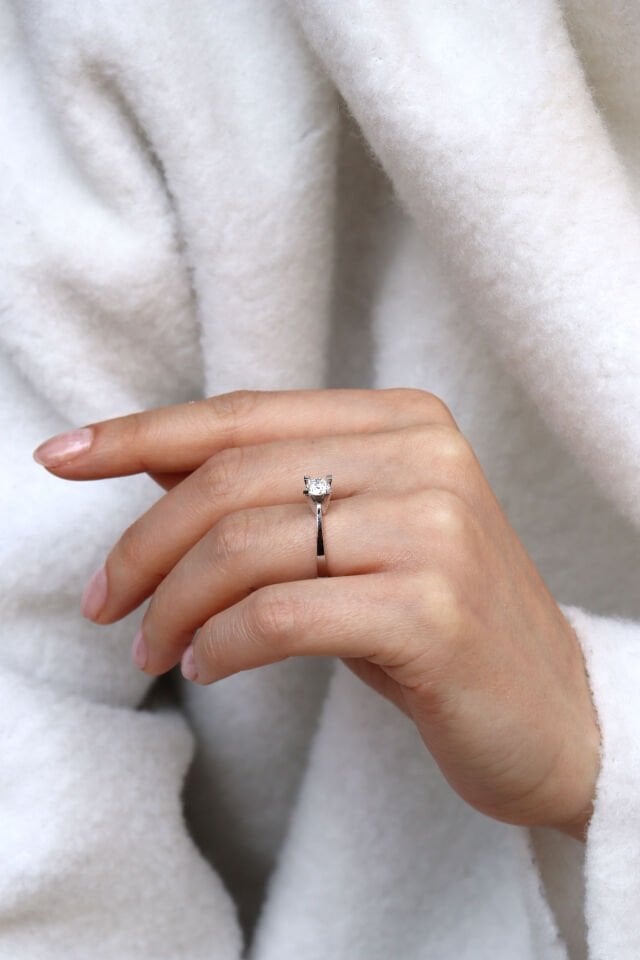 0.90 Ct Tektaş Pırlanta Yüzük